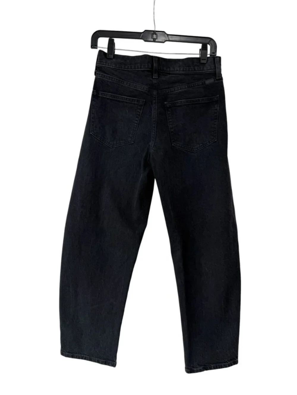 $255 AYR Black Charcoal The Knockout Straight Leg Jean Pants size 24/27